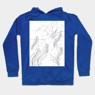 Just Keep Swimming - outline Hoodie